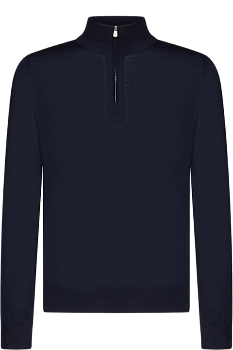 Piacenza Cashmere Clothing for Men Piacenza Cashmere Half-zip Wool Sweater