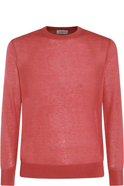 Piacenza Cashmere Sweaters for Men Piacenza Cashmere Red Silk Knitwear