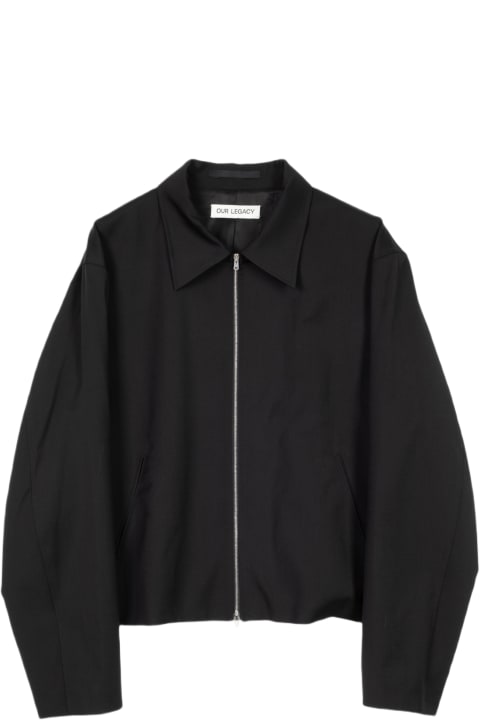 Our Legacy Coats & Jackets for Men Our Legacy Mini Jacket Black wool tailored boxy jacket - Mini Jacket