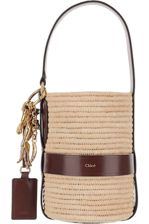 Chloé for Women Chloé Kerala 25 Bag In Raffia And Leather