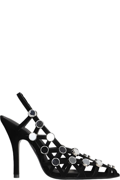 The Attico أحذية لـ السيدات The Attico Grid Pumps In Black Leather