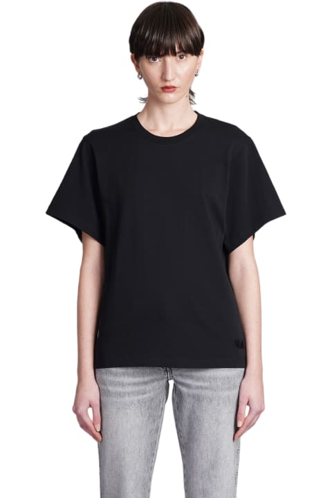 IRO Topwear for Women IRO Edjy T-shirt In Black Cotton