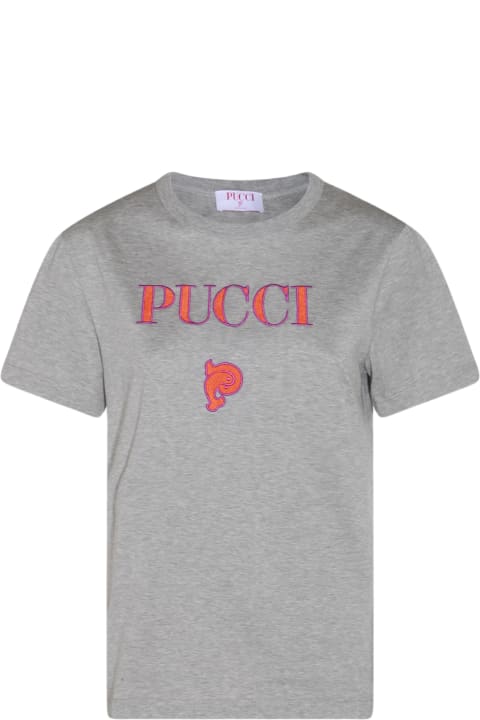 Fashion for Women Pucci Grey Cotton T-shirt