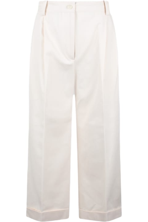 Pants & Shorts for Women Maison Kitsuné Double Pleats Cropped Pants
