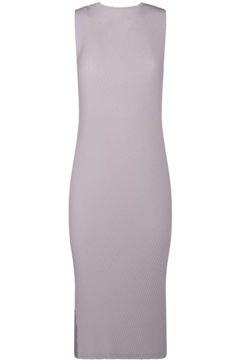 Issey Miyake Clothing for Women Issey Miyake Light Violet Midi Dress