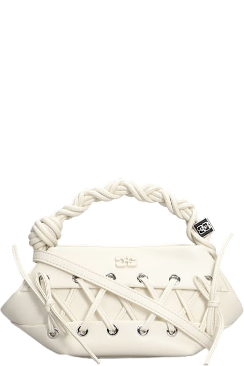 Ganni Bags for Women Ganni Shoulder Bag In Beige Synthetic Leather
