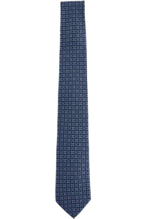 Ferragamo Ties for Women Ferragamo Verve Gancini Silk Tie