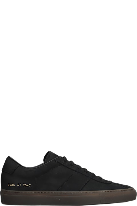 Common Projects for Men Common Projects Tennis Trainer Sneakers In Black Leather