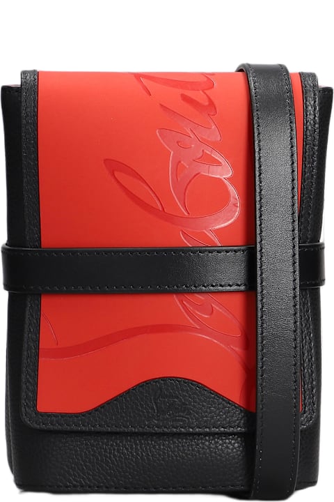 Christian Louboutin Shoulder Bags for Men Christian Louboutin Benech Rep Shoulder Bag In Black Leather
