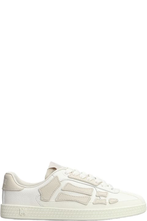 AMIRI Sneakers for Women AMIRI Pacific Bones Sneakers In Beige Leather
