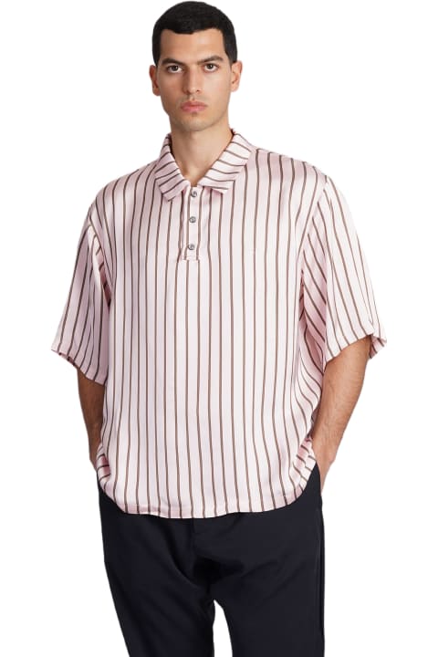 4sdesigns for Men 4sdesigns Polo In Rose-pink Viscose