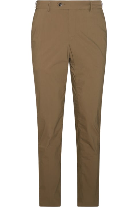 PT01 Pants for Men PT01 Brown Green Cotton Pants