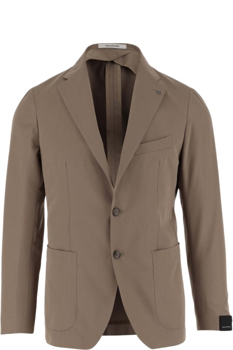 Tagliatore Coats & Jackets for Men Tagliatore Single-breasted Cotton And Wool Jacket