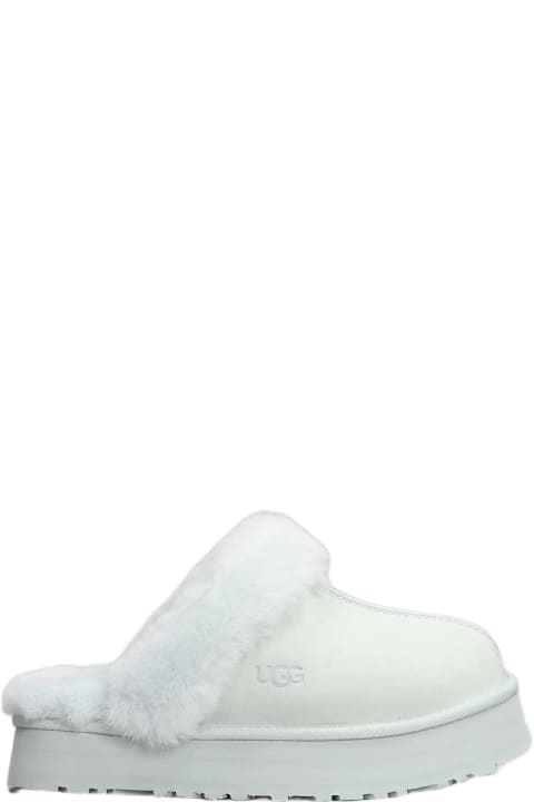 UGG Shoes for Women UGG Disquette Slipper-mule In White Suede