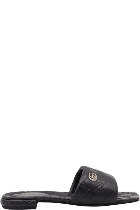 Gucci Shoes for Women Gucci Black Leather Flats