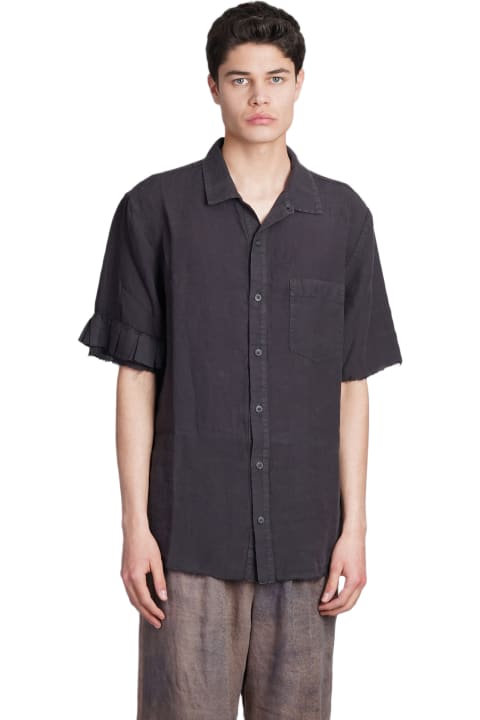 Shirt In Brown Linen