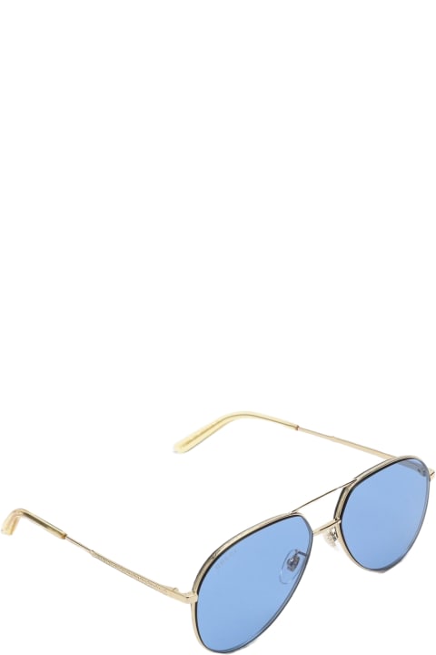 メンズ新着アイテム Gucci Eyewear Aviator Blue Sunglasses