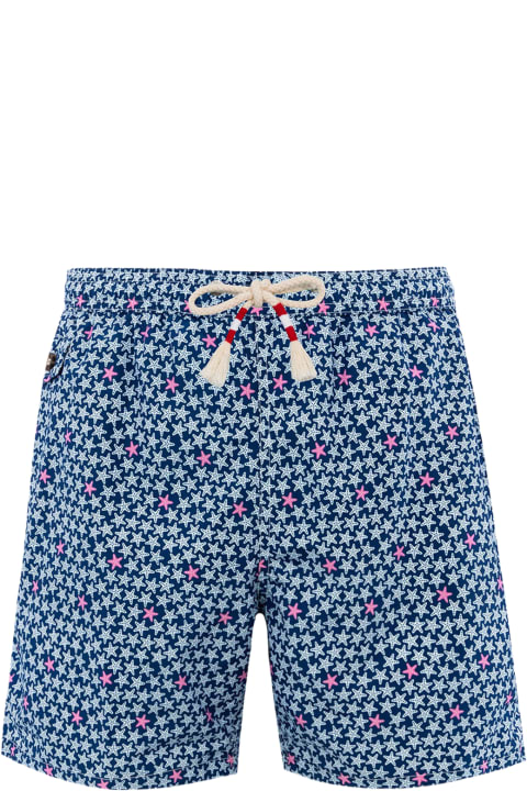Homeware MC2 Saint Barth Man Lightweight Fabric Swim-shorts Lighting 70 With Starfishes Print