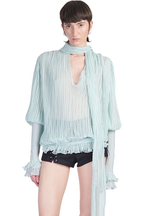 Blumarine for Women Blumarine Blouse In Green Silk