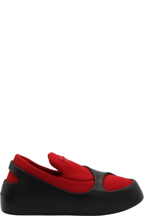 Ferragamo for Men Ferragamo Black And Red Lunar Sneakers