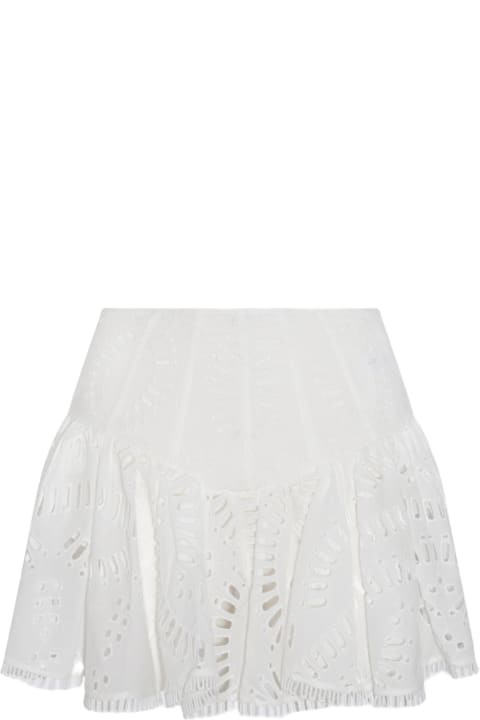 Charo Ruiz Skirts for Women Charo Ruiz White Cotton Skirt