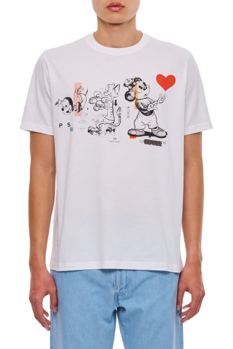 PS by Paul Smith Topwear for Men PS by Paul Smith Cotton Cartoon T-shirt
