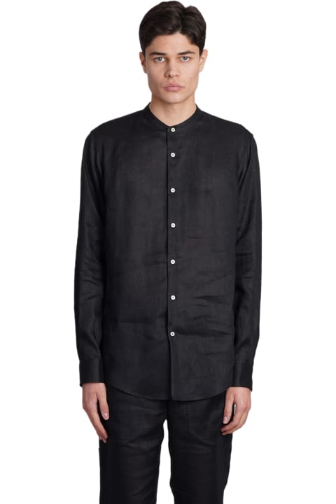 Holy Caftan Shirts for Men Holy Caftan Caio Py Shirt In Black Linen