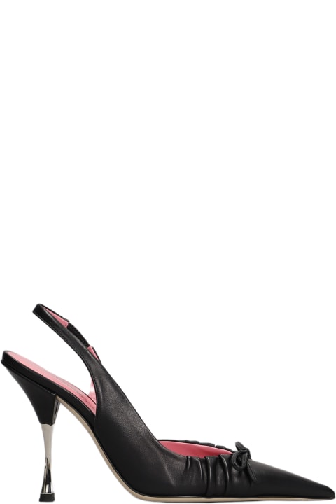 Blumarine High-Heeled Shoes for Women Blumarine Carla 104 Pumps In Black Leather