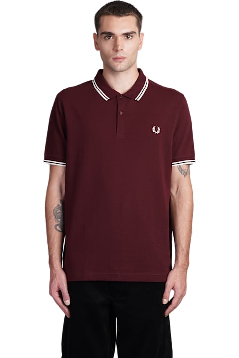 Comme des Garçons Shirt Topwear for Men Comme des Garçons Shirt Polo In Bordeaux Cotton