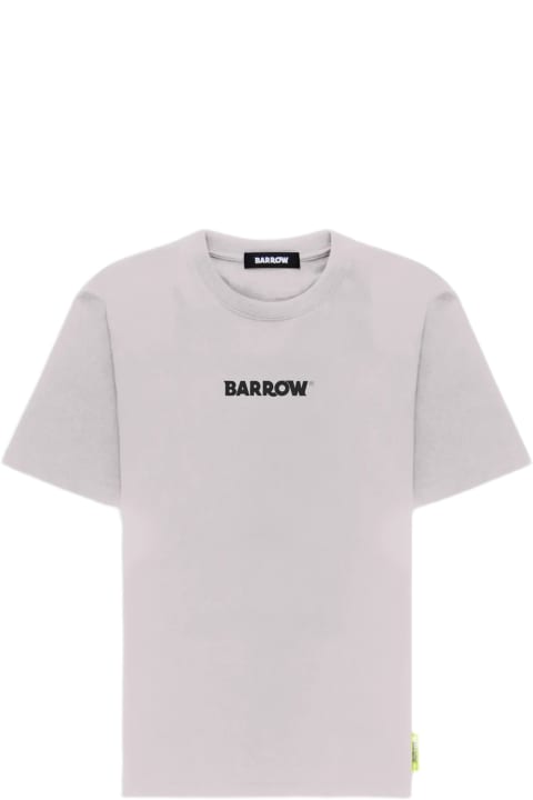 Fashion for Men Barrow Jersey T-shirt Unisex Off white cotton t-shirt with front logo and back smile print