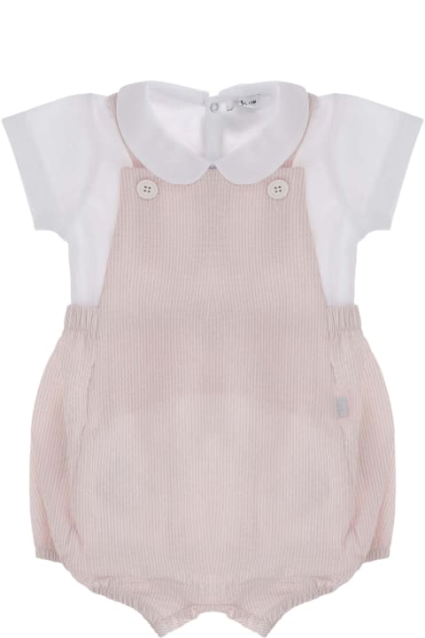 Bodysuits & Sets for Baby Girls Il Gufo Two-piece Cotton Set