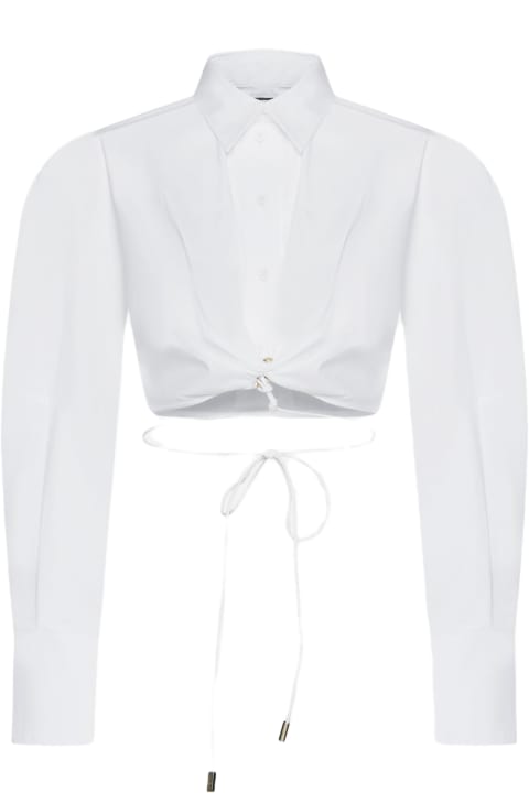 Fashion for Women Jacquemus Plidao Cotton Cropped Shirt