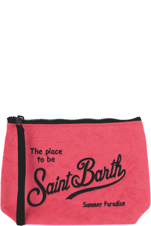 Clutches for Women MC2 Saint Barth Fabric Clutch Bag With Logo
