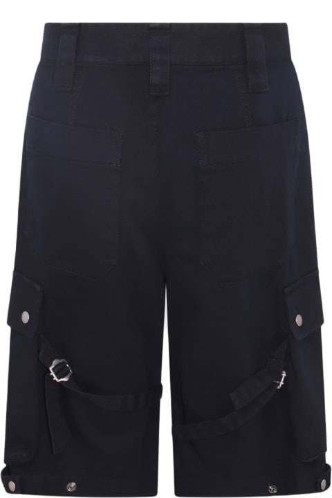 Isabel Marant Pants for Men Isabel Marant Black Cotton Cargo Shorts