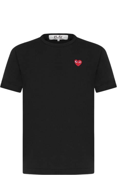 メンズ トップス Comme des Garçons Heart Patch Cotton T-shirt