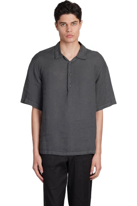 Barena Shirts for Men Barena Mola Shirt In Grey Linen