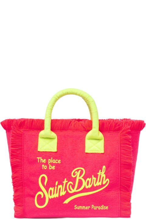 Homeware MC2 Saint Barth Fluo Pink Terry Embossed Colette Sponge Handbag