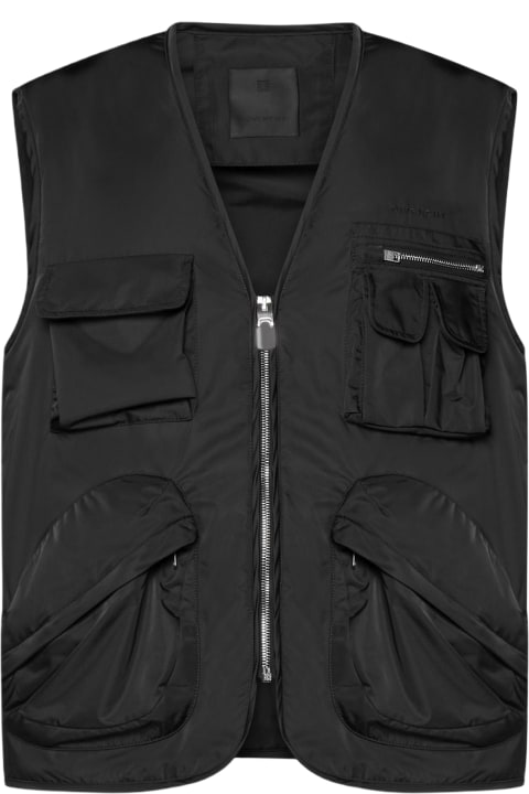 Givenchy Coats & Jackets for Men Givenchy Multi-pockets Nylon Vest