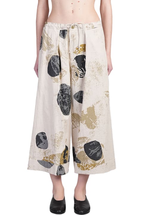 Yohji Yamamoto for Women Yohji Yamamoto Pants In Beige Cotton