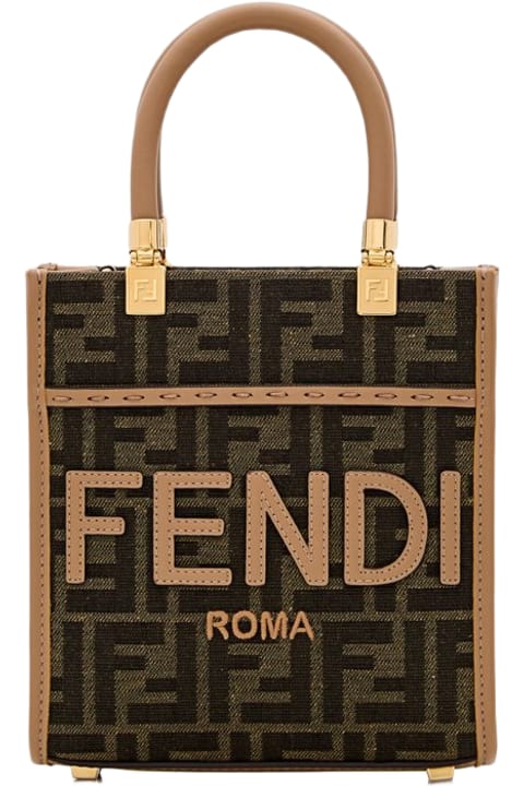 Fendi Sale for Women Fendi Mini Sunshine Jacquard Bag