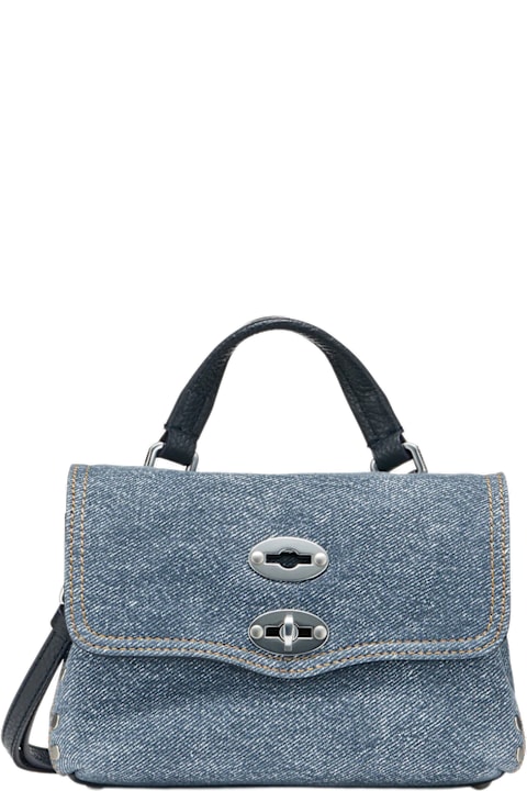 Zanellato Bags for Women Zanellato Postina Jeans Denim Blue Baby