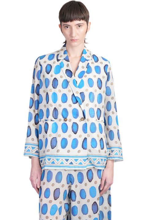 Homeware Holy Caftan Jam Shirt In Grey Cotton