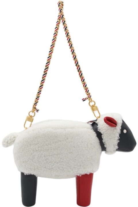Thom Browne Bags for Women Thom Browne Multicolour Letter Sheep Shoulder Bag