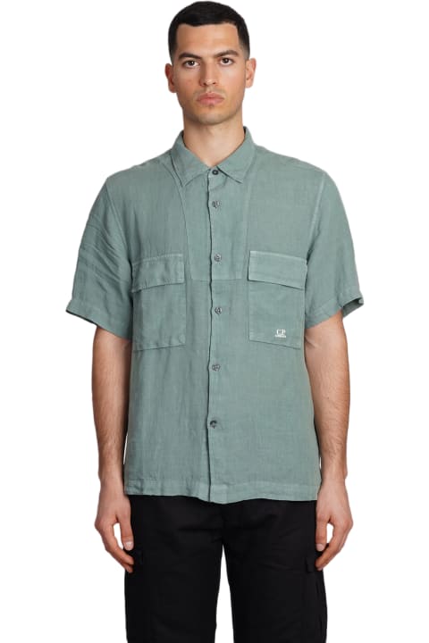 C.P. Company for Men C.P. Company Shirt In Green Linen