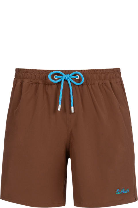 Homeware MC2 Saint Barth Brown Classic Stretch Comfort Swim Shorts