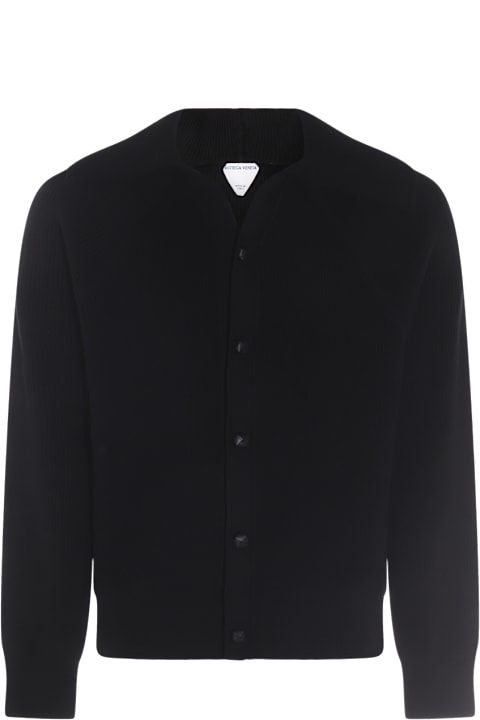 Bottega Veneta Sweaters for Men Bottega Veneta Black Cotton Knitwear