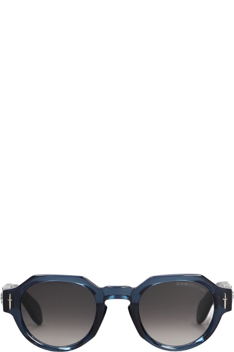 Accessories for Men Cutler and Gross The Great Frog Sunglasses In Blue Acetate
