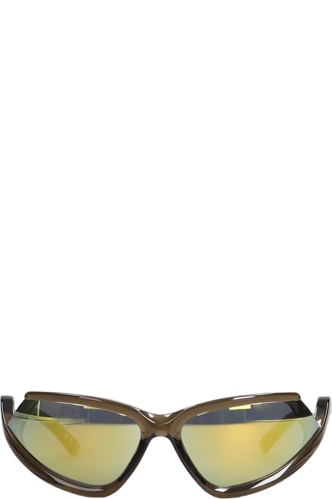 ウィメンズ Balenciaga Eyewearのアイウェア Balenciaga Eyewear Side Xp Cat Sunglasses In Brown Nylon