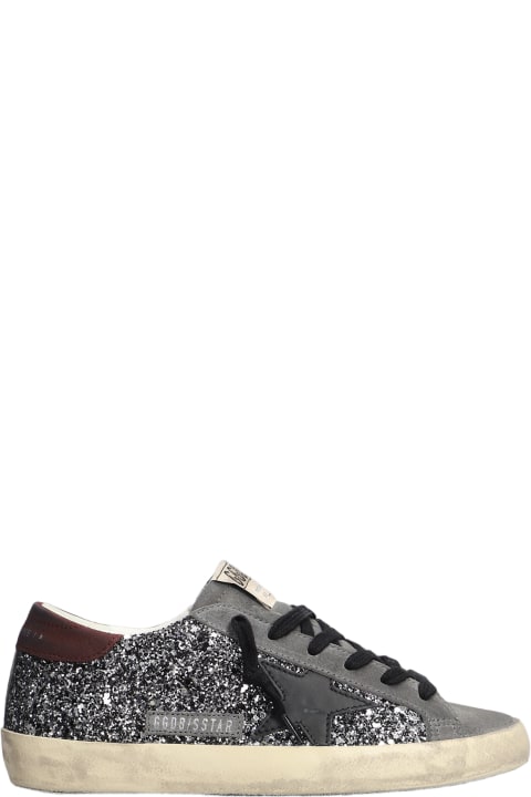 Fashion for Women Golden Goose Glittered Lace-up Sneakers