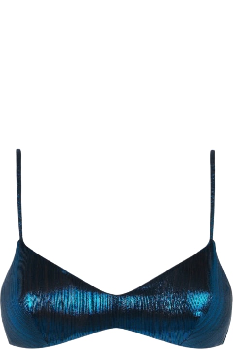 Homeware MC2 Saint Barth Woman Lamina Blue Bralette Top